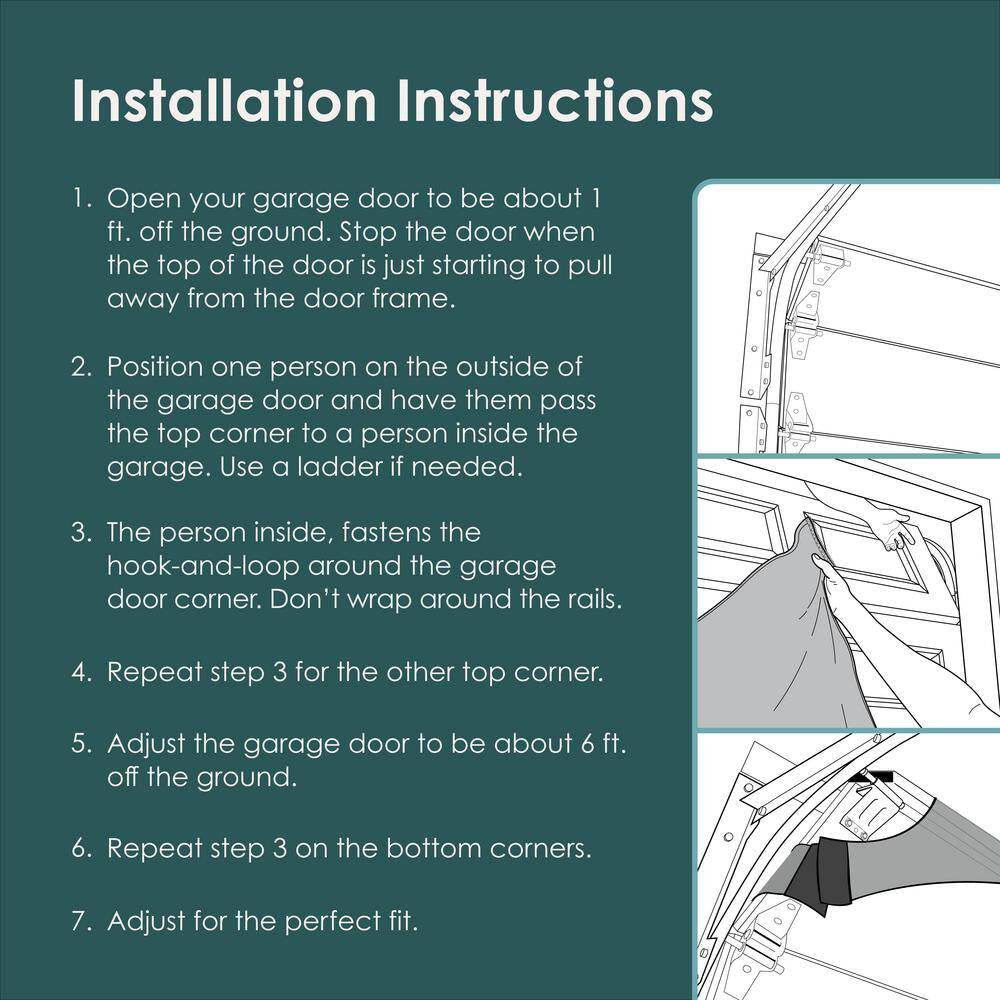 7 Ft. x 16 Ft. Halloween Skeletons Garage Door Mural for Double Car Garages