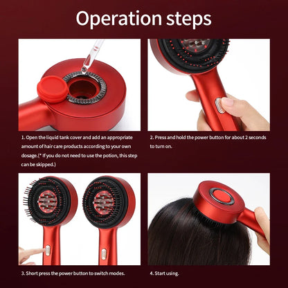 Red Light Therapy Scalp Massage Brush