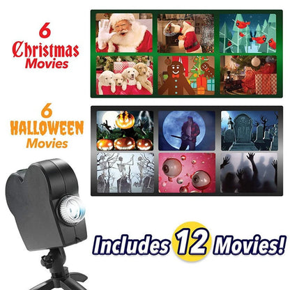 Waterproof Halloween and Christmas Projector for Garage Door