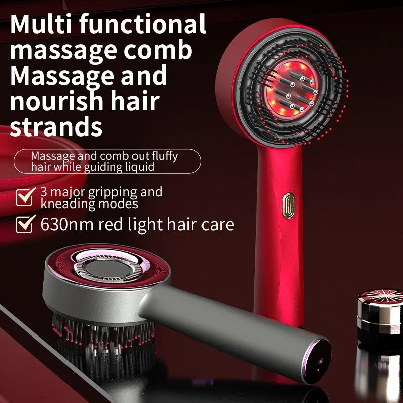 Red Light Therapy Scalp Massage Brush