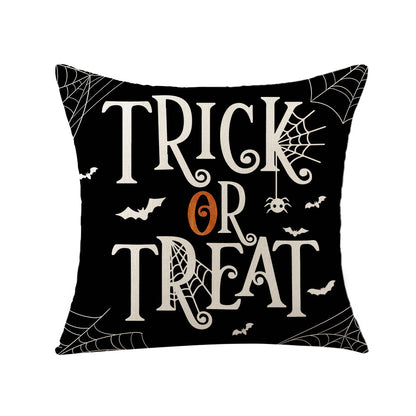 4Pcs Halloween Pumpkin Pillow Covers,18X18 Inches